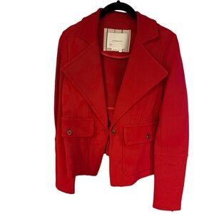 Anthropologie Sylvia Knit Moto Blazer